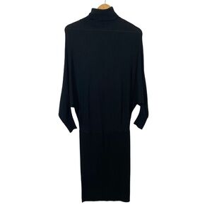 Joie Modele Dress Sweater Dress Style Black Turtleneck Dolman Sleeve Size XS
